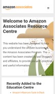 How amazon-affiliate.eu looks like on a mobile device such as an iPhone.