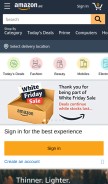 How amazon.ae looks like on a mobile device such as an iPhone.