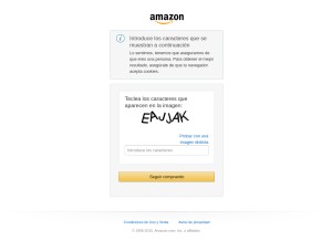 How amazon.es looks like on a tablet such as an iPad.