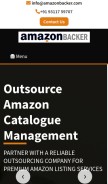 How amazonbacker.com looks like on a mobile device such as an iPhone.