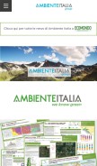 How ambienteitalia.it looks like on a mobile device such as an iPhone.