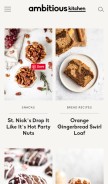 How ambitiouskitchen.com looks like on a mobile device such as an iPhone.