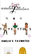 How ameliajcollection.com looks like on a mobile device such as an iPhone.