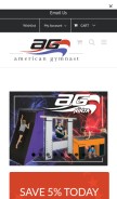 How american-gymnast.com looks like on a mobile device such as an iPhone.