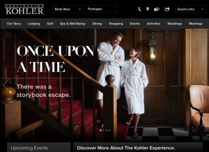 How americanclubresort.com looks like on a tablet such as an iPad.