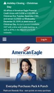 How americaneagle.org looks like on a mobile device such as an iPhone.