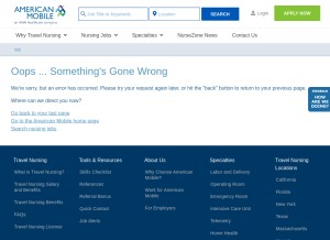 How americanmobile.com looks like on a tablet such as an iPad.
