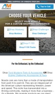How americanmuscle.com looks like on a mobile device such as an iPhone.