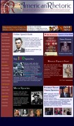 How americanrhetoric.com looks like on a mobile device such as an iPhone.