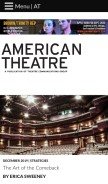 How americantheatre.org looks like on a mobile device such as an iPhone.