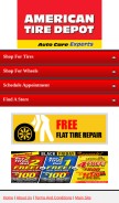 How americantiredepot.com looks like on a mobile device such as an iPhone.