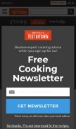 How americastestkitchen.com looks like on a mobile device such as an iPhone.