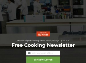 How americastestkitchen.com looks like on a tablet such as an iPad.