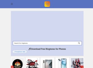 How americatone.info looks like on a tablet such as an iPad.