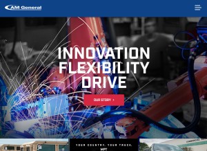 How amgeneral.com looks like on a tablet such as an iPad.