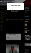 How ami-diabetic.com looks like on a mobile device such as an iPhone.
