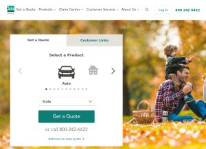 How amica.com looks like on a tablet such as an iPad.