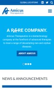 How amicusrx.com looks like on a mobile device such as an iPhone.