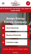 How amigoenergy.com looks like on a mobile device such as an iPhone.