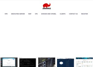 How aminserve.com looks like on a tablet such as an iPad.