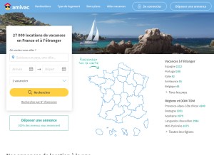 How amivac.com looks like on a tablet such as an iPad.
