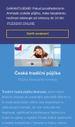 How ammadopujcky.cz looks like on a mobile device such as an iPhone.