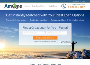 How amone.com looks like on a tablet such as an iPad.