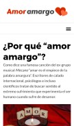 How amoramargo.com looks like on a mobile device such as an iPhone.