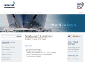 How amosconnect.com looks like on a tablet such as an iPad.