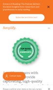 How amplify.com looks like on a mobile device such as an iPhone.