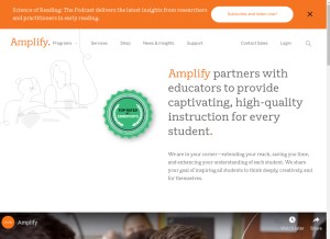How amplify.com looks like on a tablet such as an iPad.