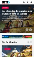 How amqueretaro.com looks like on a mobile device such as an iPhone.