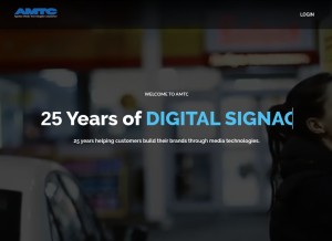 How amtc.com looks like on a tablet such as an iPad.