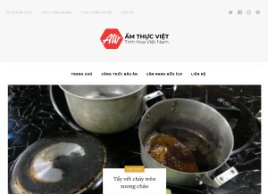 How amthucdatviet.com looks like on a tablet such as an iPad.