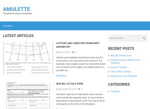 How amulettejewelry.com looks like on a tablet such as an iPad.