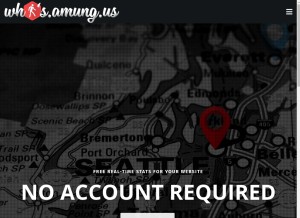 How amung.us looks like on a tablet such as an iPad.