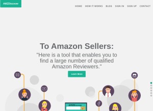 How amzdiscover.com looks like on a tablet such as an iPad.