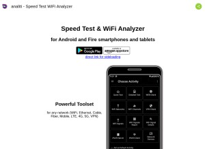 How analiti.com looks like on a tablet such as an iPad.