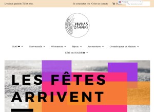 How ananas-bananas.com looks like on a tablet such as an iPad.