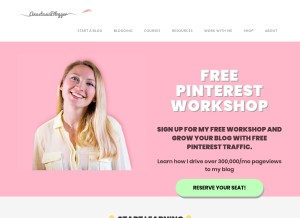 How anastasiablogger.com looks like on a tablet such as an iPad.
