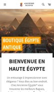 How ancienne-egypte.com looks like on a mobile device such as an iPhone.
