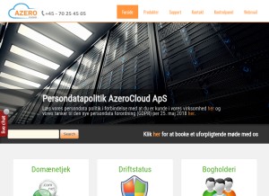 How andersenit.dk looks like on a tablet such as an iPad.