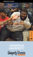 How anderson.edu looks like on a mobile device such as an iPhone.