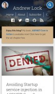 How andrewlock.net looks like on a mobile device such as an iPhone.