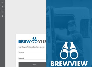 How andrewsbrewview.com looks like on a tablet such as an iPad.