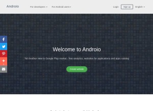How andro.io looks like on a tablet such as an iPad.