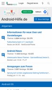 How android-hilfe.de looks like on a mobile device such as an iPhone.