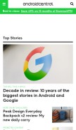 How androidcentral.com looks like on a mobile device such as an iPhone.
