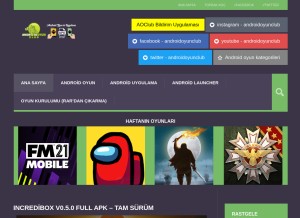 How androidoyun.club looks like on a tablet such as an iPad.