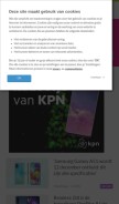 How androidplanet.nl looks like on a mobile device such as an iPhone.